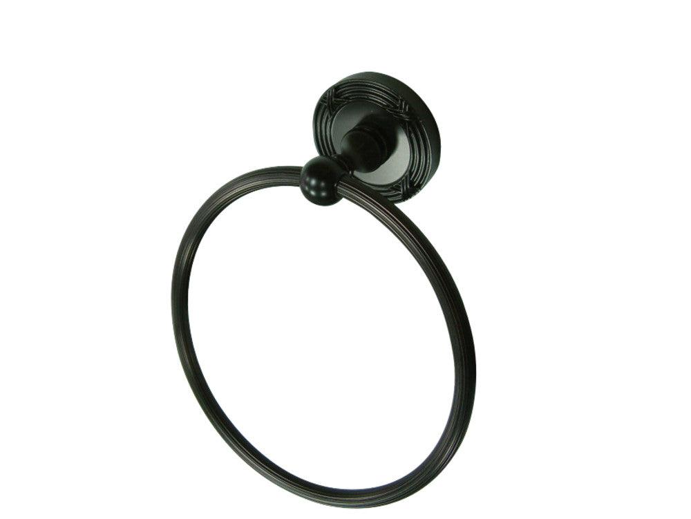 Kingston Brass BA9314ORB Georgian Towel Ring, Oil Rubbed Bronze - BNGBath