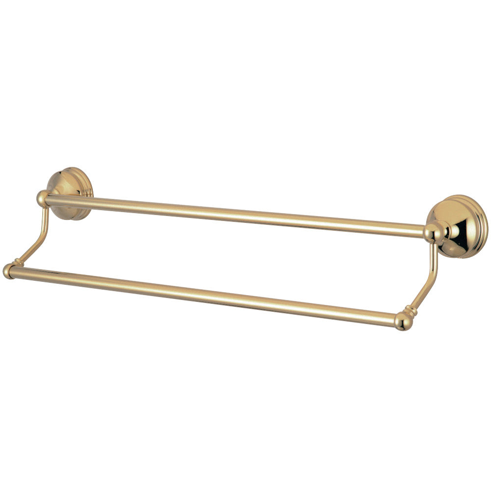 Kingston Brass BA1163PB Vintage 24" Dual Towel Bar, Polished Brass - BNGBath