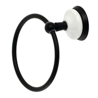 Thumbnail for Kingston Brass BA1114MB Victorian Towel Ring, Matte Black - BNGBath