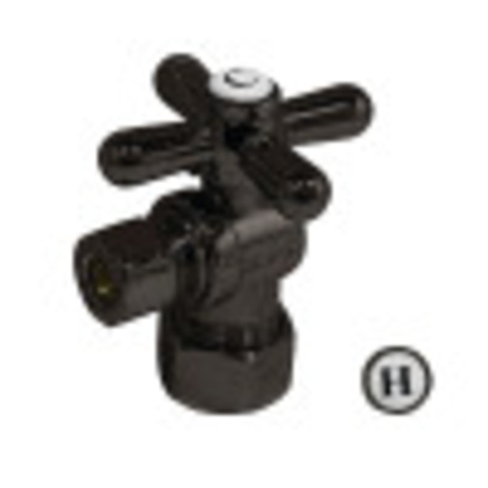 Kingston Brass CC33105X 3/8" IPS X 3/8" OD Comp Quarter-Turn Angle Stop Valve, Oil Rubbed Bronze - BNGBath