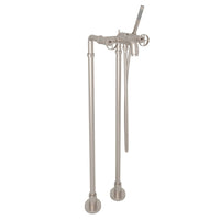 Thumbnail for ROHL Campo Exposed Floor Mount Tub Filler with Handshower and Floor Pillar Legs or Supply Unions - BNGBath