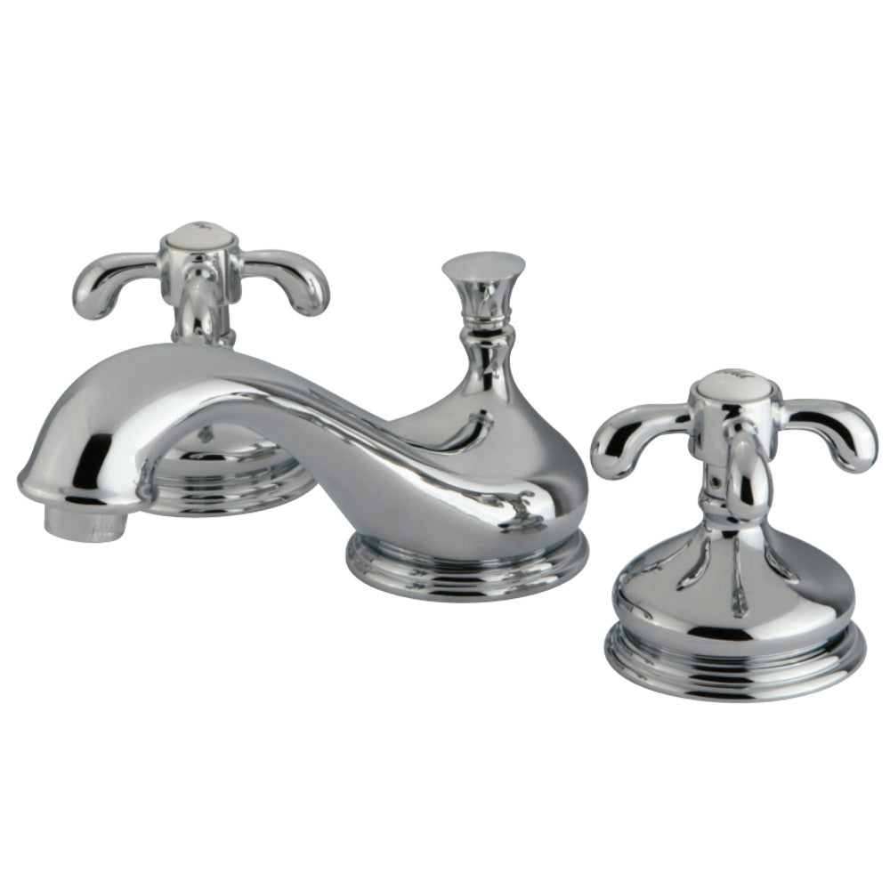 Kingston Brass KS1161TX 8 in. Widespread Bathroom Faucet, Polished Chrome - BNGBath