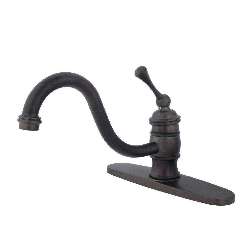 Kingston Brass KB3575BLLS 8-Inch Centerset Kitchen Faucet, Oil Rubbed Bronze - BNGBath