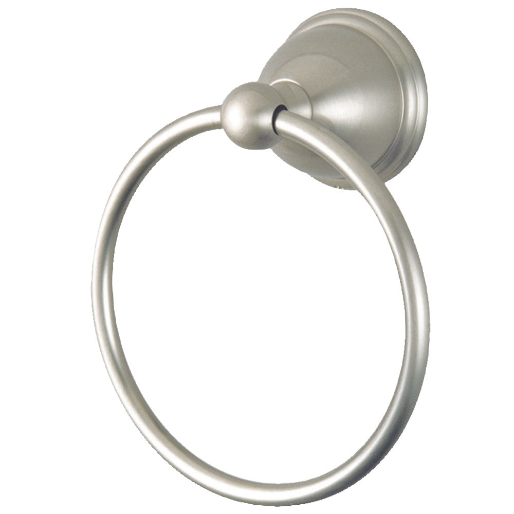 Kingston Brass BA3964SN Restoration 6" Towel Ring, Brushed Nickel - BNGBath