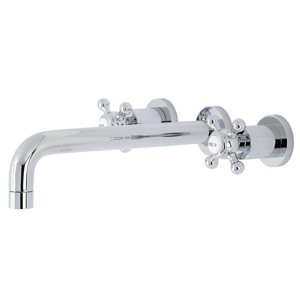 Kingston Brass KS8021BX Metropolitan Two-Handle Wall Mount Tub Faucet, Polished Chrome - BNGBath