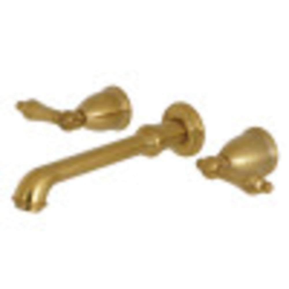 Kingston Brass KS7127AL 8-Inch Center Wall Mount Bathroom Faucet, Brushed Brass - BNGBath