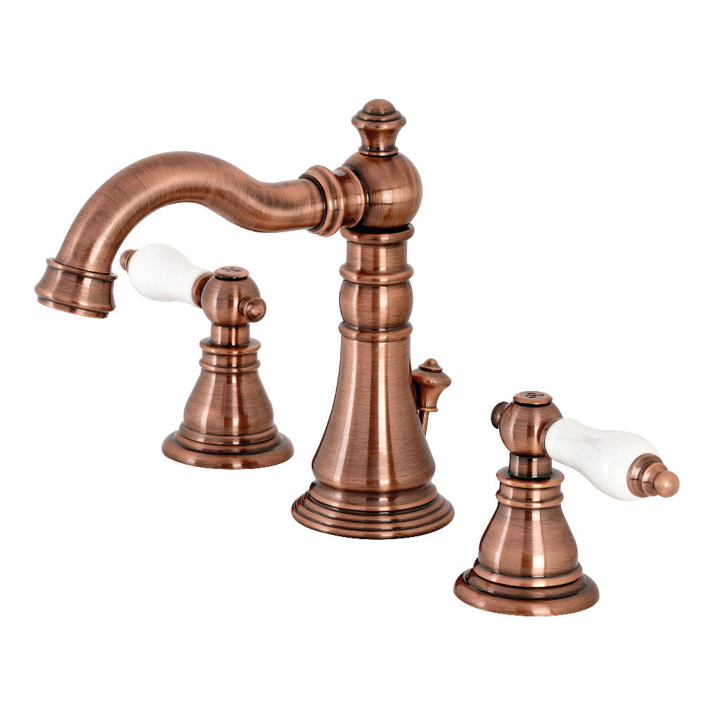 Fauceture FSC197APLAC American Patriot Widespread Bathroom Faucet, Antique Copper - BNGBath