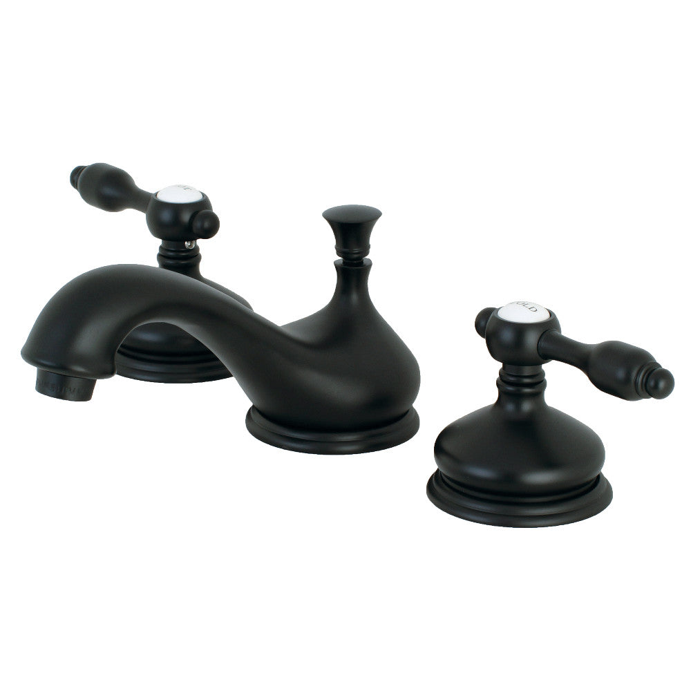 Kingston Brass KS1160TAL 8 in. Widespread Bathroom Faucet, Matte Black - BNGBath