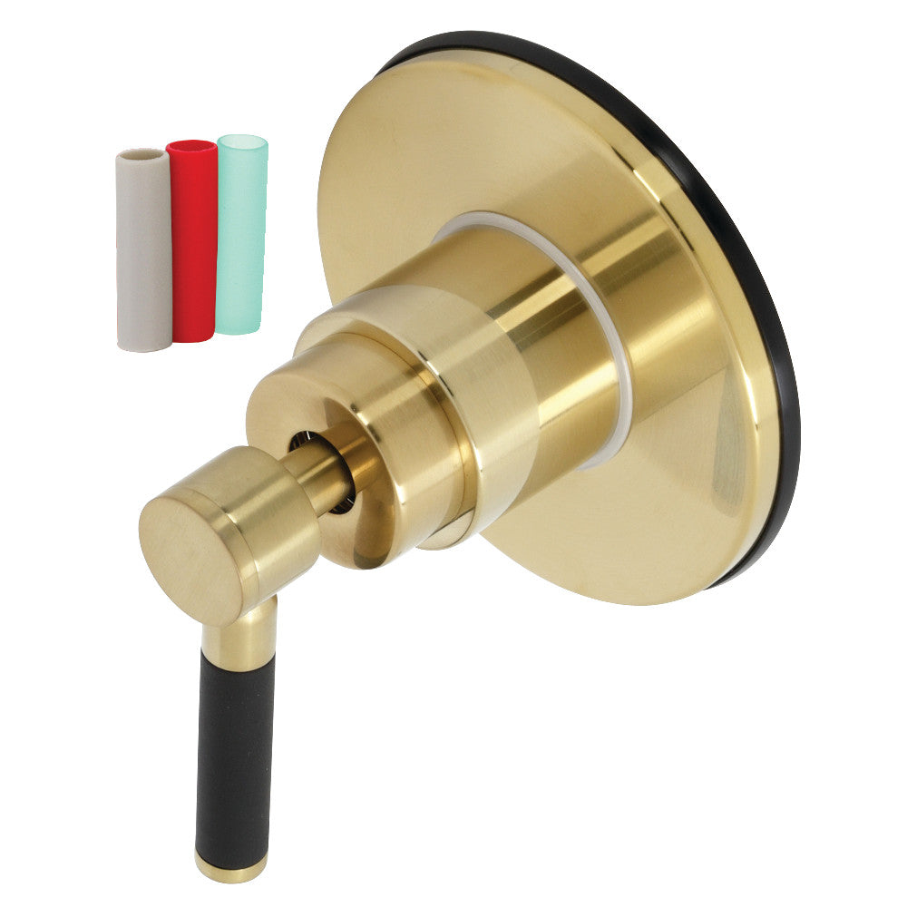 Kingston Brass KS3037DKL Kaiser 3-Way Diverter Valve with Trim Kit, Brushed Brass - BNGBath