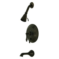 Thumbnail for Kingston Brass KB36350AL Restoration Tub & Shower Faucet, Oil Rubbed Bronze - BNGBath