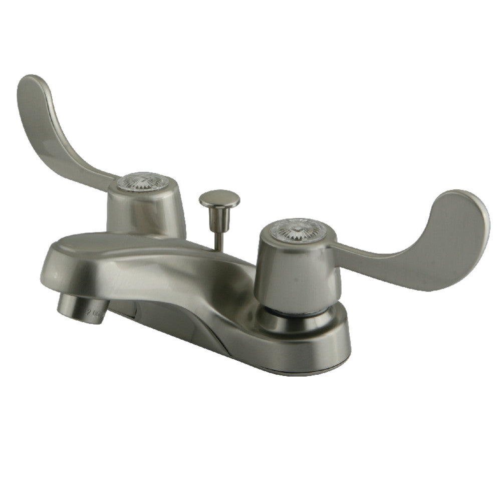 Kingston Brass KB188 4 in. Centerset Bathroom Faucet, Brushed Nickel - BNGBath