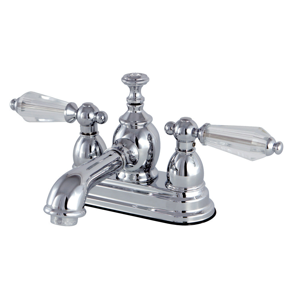 Kingston Brass KS7001WLL 4 in. Centerset Bathroom Faucet, Polished Chrome - BNGBath