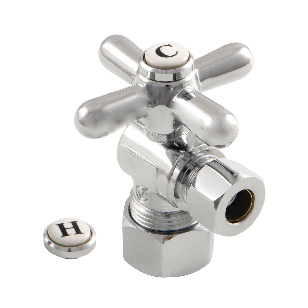 Kingston Brass CC53301X 5/8" X 3/8" OD Comp Angle Stop Valve, Polished Chrome - BNGBath