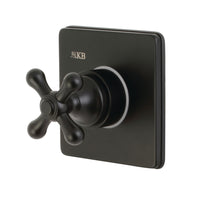 Thumbnail for Kingston Brass KS3040AX 3-Way Diverter Valve with Trim Kit, Matte Black - BNGBath