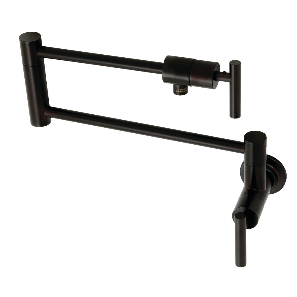 Kingston Brass KS4105CML Manhattan Wall Mount Pot Filler, Oil Rubbed Bronze - BNGBath