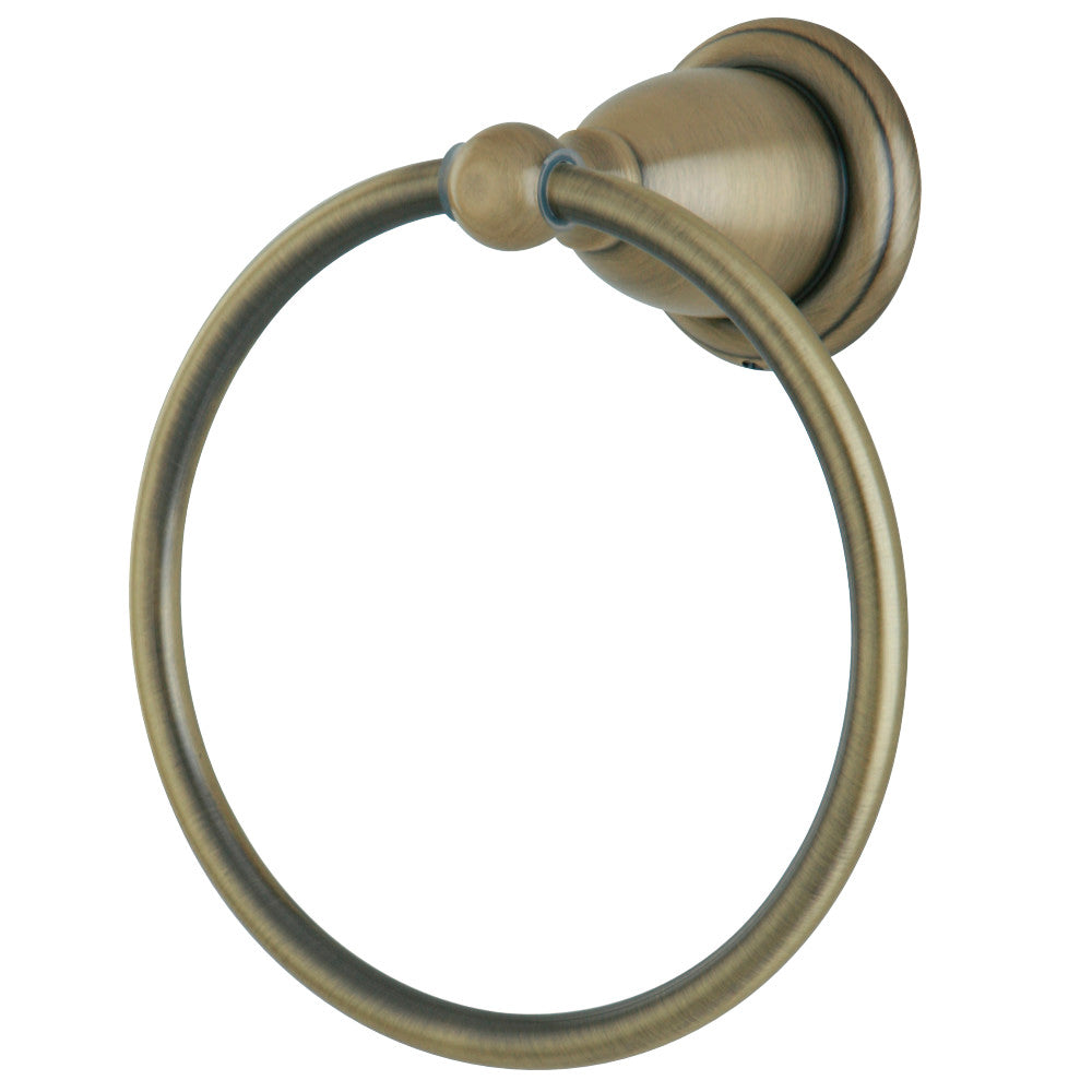 Kingston Brass BA1754AB Heritage 6-Inch Towel Ring, Antique Brass - BNGBath