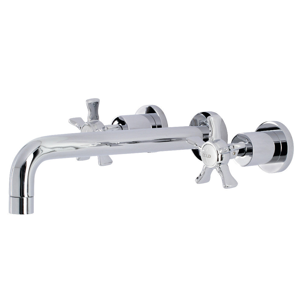 Kingston Brass KS8021NX Hamilton Two-Handle Wall Mount Tub Faucet, Polished Chrome - BNGBath