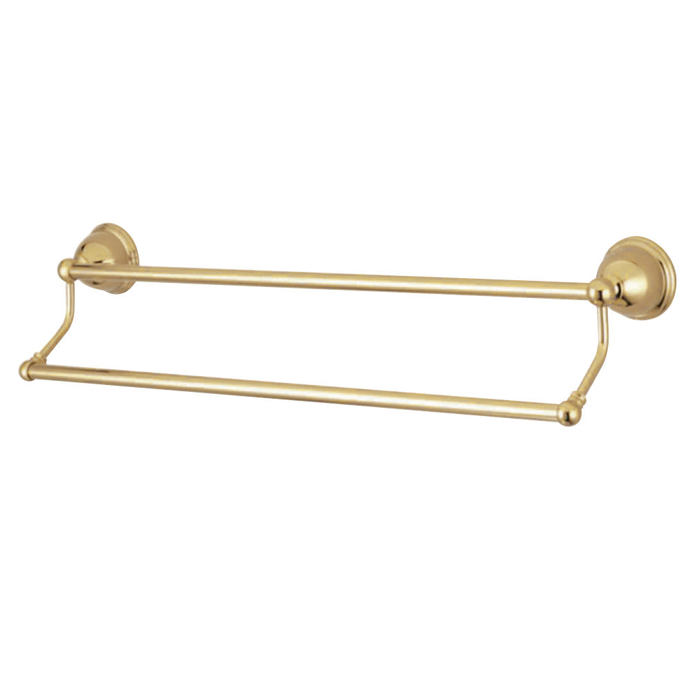 Kingston Brass BA396318PB Restoration 18" Dual Towel Bar, Polished Brass - BNGBath