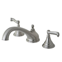 Thumbnail for Kingston Brass KS5538FL Royale Roman Tub Faucet, Brushed Nickel - BNGBath