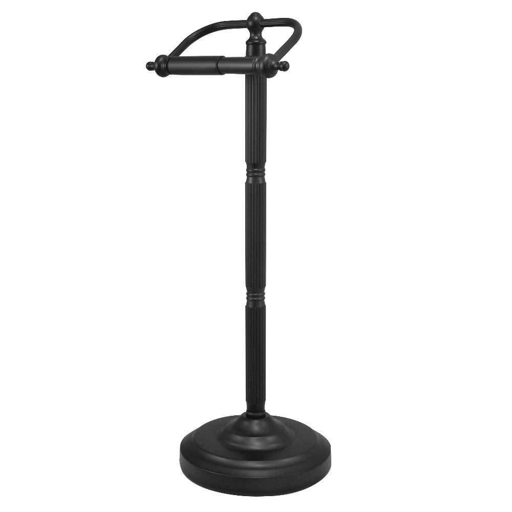 Kingston Brass CC2100 Georgian Freestanding Toilet Paper Holder, Matte Black - BNGBath