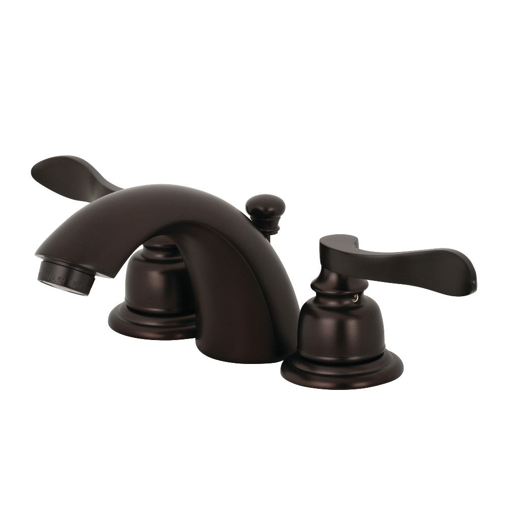 Kingston Brass KB955NFL Mini-Widespread Bathroom Faucet, Oil Rubbed Bronze - BNGBath