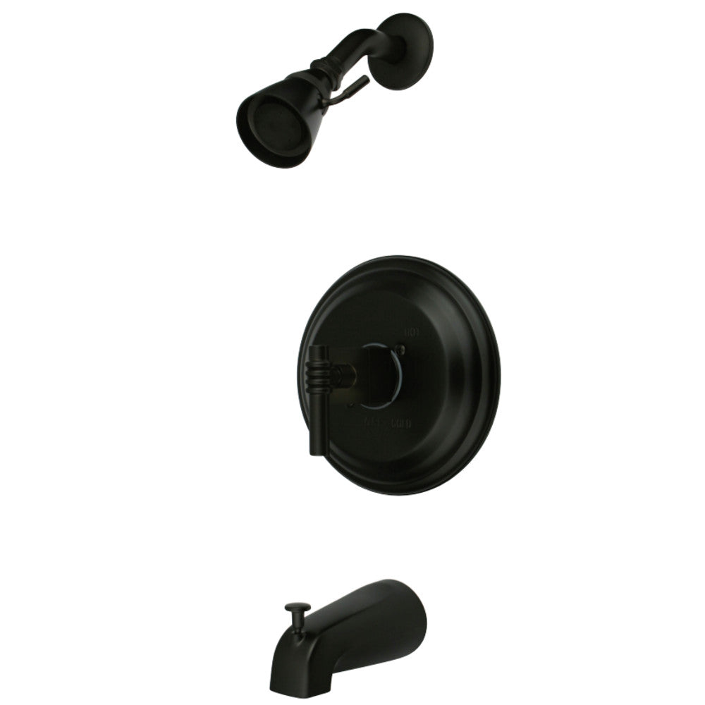 Kingston Brass KB2635QL Milano Tub & Shower Faucet, Oil Rubbed Bronze - BNGBath