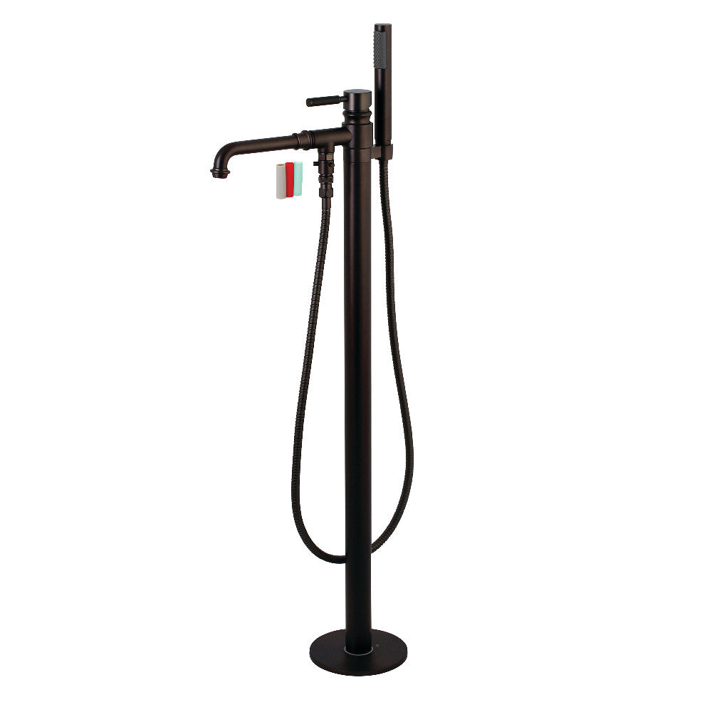 Kingston Brass KS7035DKL Kaiser Freestanding Tub Faucet with Hand Shower, Oil Rubbed Bronze - BNGBath