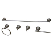 Thumbnail for Kingston Brass BAH82134478SN Concord 5-Piece Bathroom Accessory Set, Brushed Nickel - BNGBath