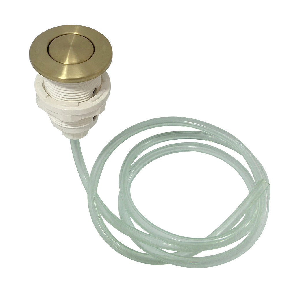 Gourmetier KA317 Trimscape Disposal Air Switch Button , Brushed Brass - BNGBath