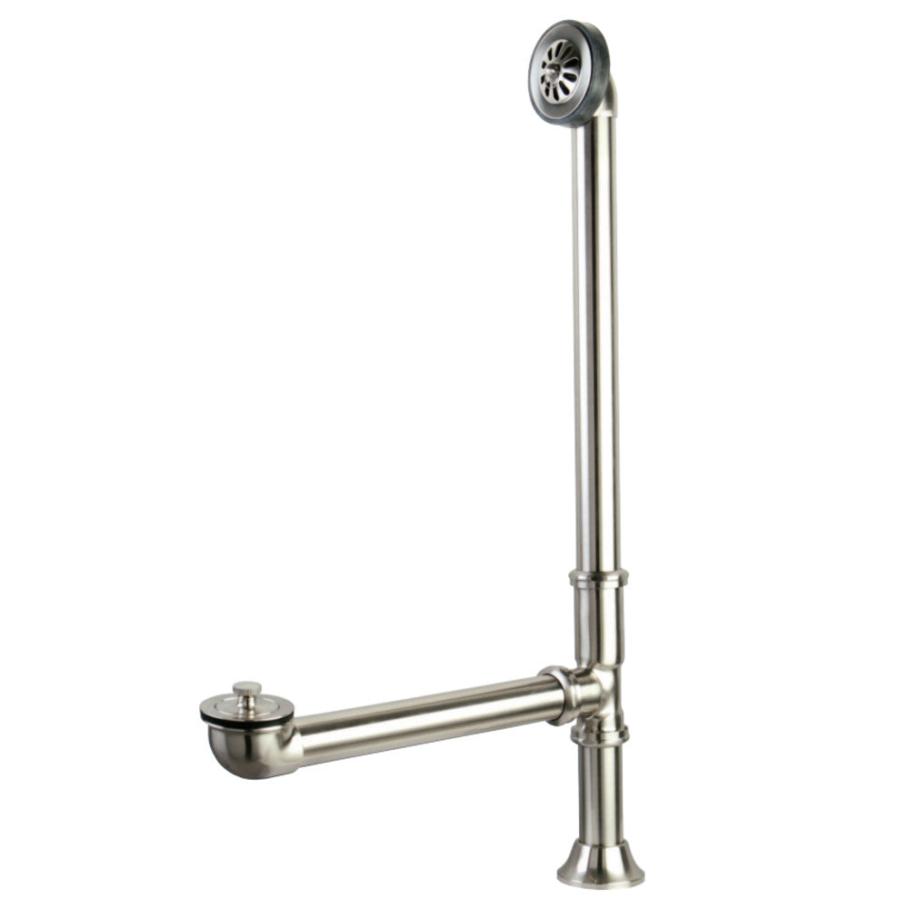 Kingston Brass CC2088 Clawfoot Tub Waste & Overflow Drain, Brushed Nickel - BNGBath