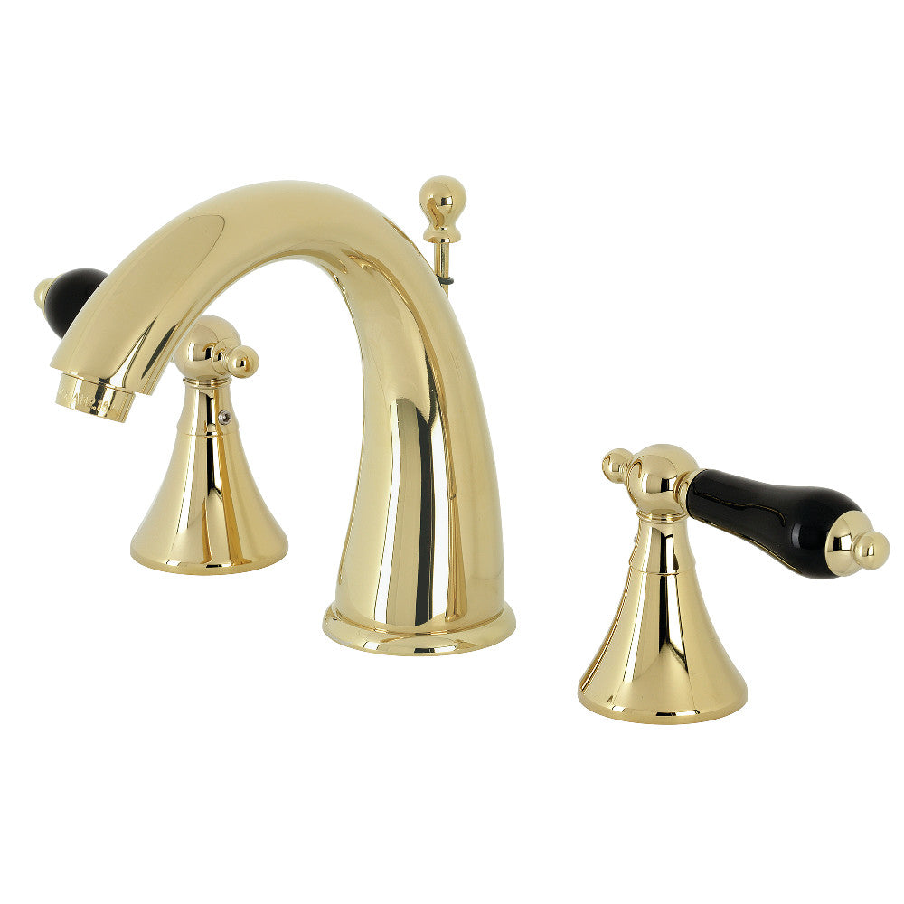 Kingston Brass KS2972PKL Duchess Widespread Bathroom Faucet with Brass Pop-Up, Polished Brass - BNGBath