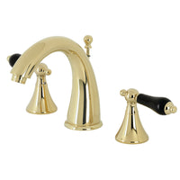 Thumbnail for Kingston Brass KS2972PKL Duchess Widespread Bathroom Faucet with Brass Pop-Up, Polished Brass - BNGBath