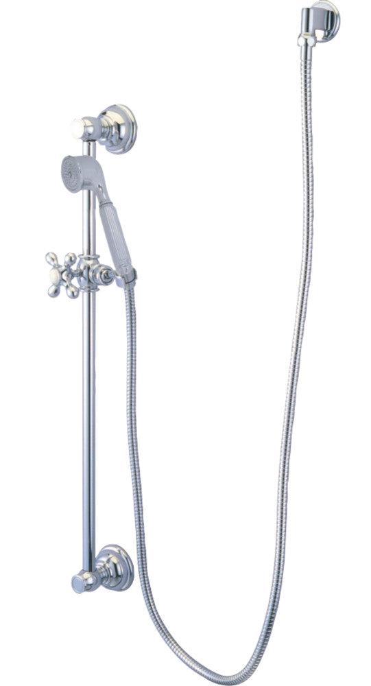 Kingston Brass KAK3321W1 Made To Match Hand Shower Combo with Slide Bar, Polished Chrome - BNGBath