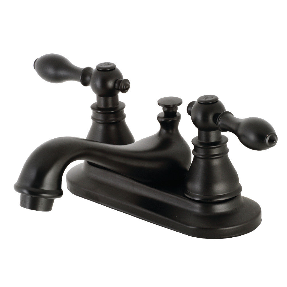 Kingston Brass KB600ACL American Classic 4" Centerset Bathroom Faucet, Matte Black - BNGBath