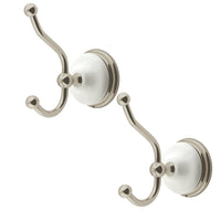 Thumbnail for Kingston Brass BAK1117SN Victorian 2-Piece Robe Hook, Brushed Nickel - BNGBath