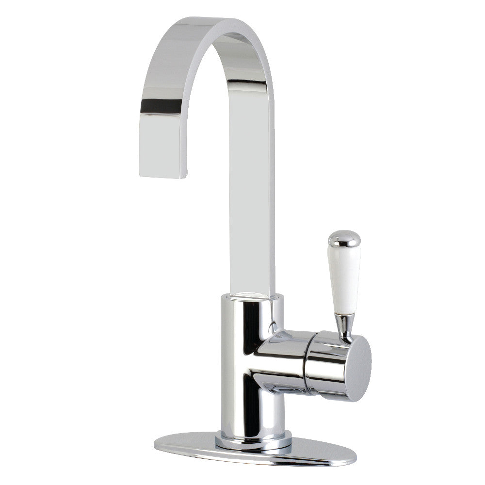 Kingston Brass LS8611DPL Paris One-Handle 1-Hole Deck Mounted Bar Faucet, Polished Chrome - BNGBath