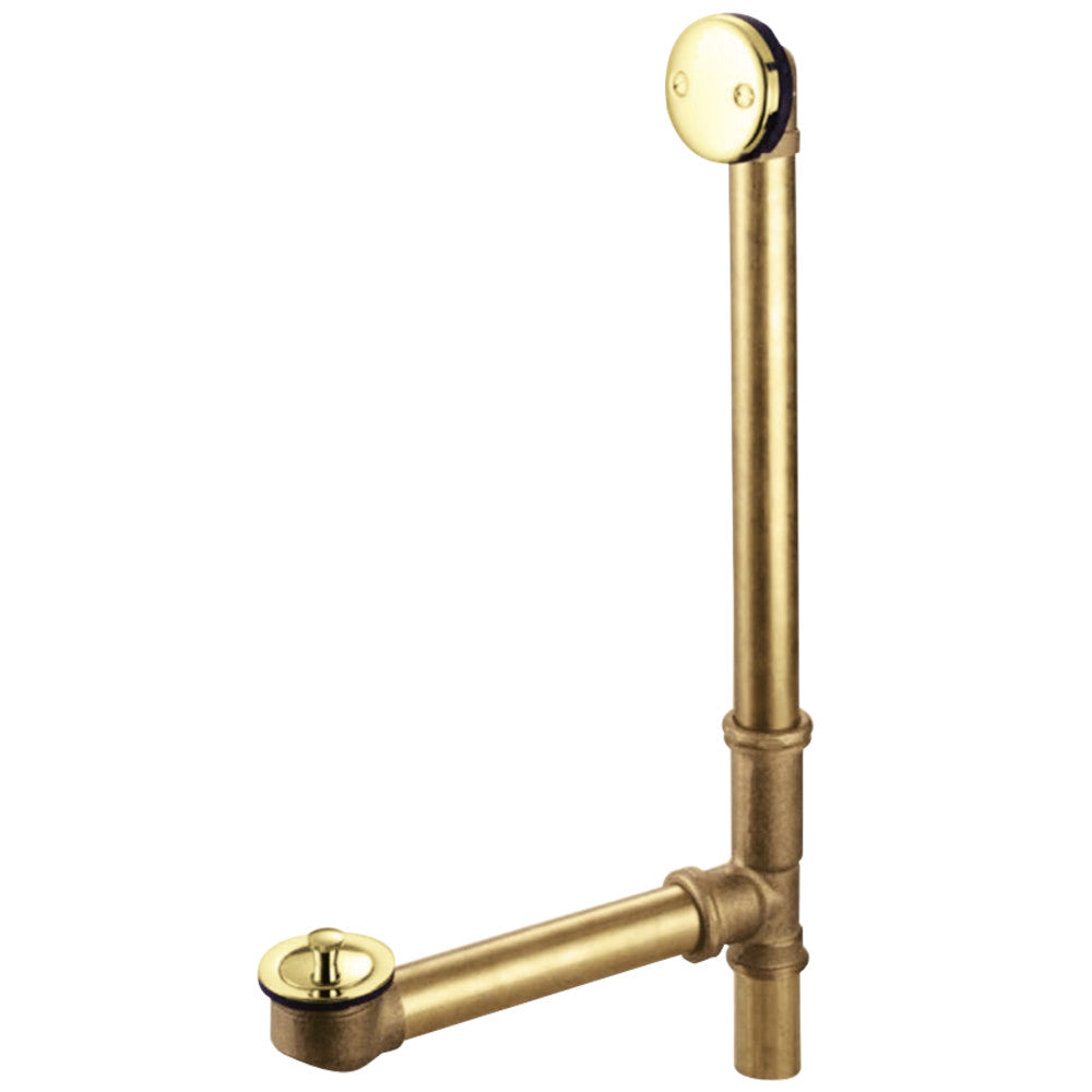 Kingston Brass DLL3162 Bath Tub Drain with Overflow, Polished Brass - BNGBath