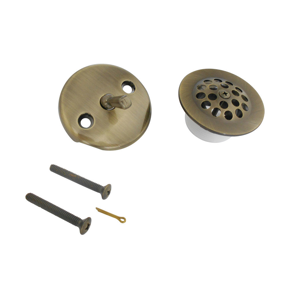 Kingston Brass DTL5305A3 Grid Tub Drain Kit, Antique Brass - BNGBath