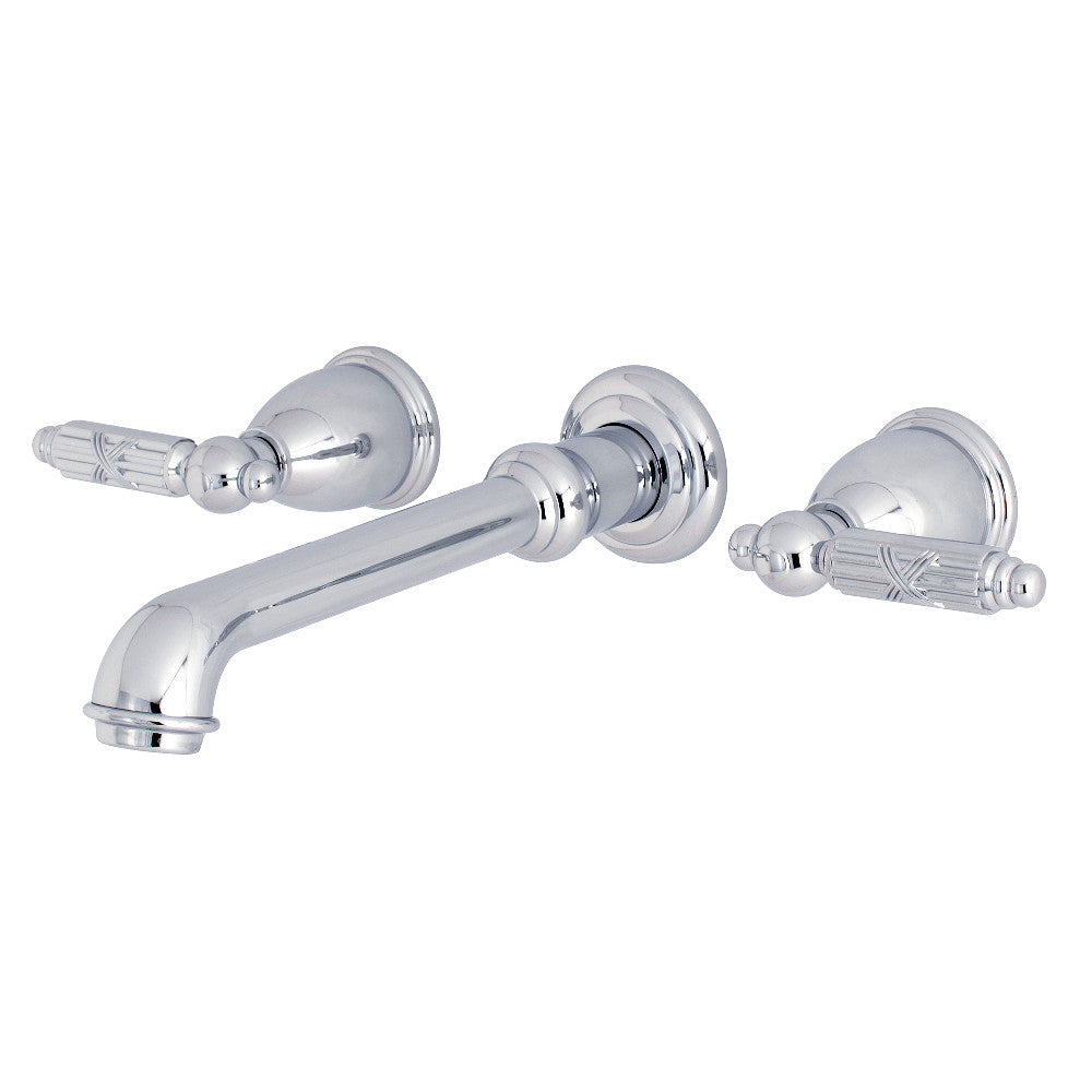 Kingston Brass KS7021GL Georgian 2-Handle Wall Mount Roman Tub Faucet, Polished Chrome - BNGBath