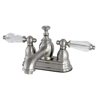 Thumbnail for Kingston Brass KS7008WLL 4 in. Centerset Bathroom Faucet, Brushed Nickel - BNGBath