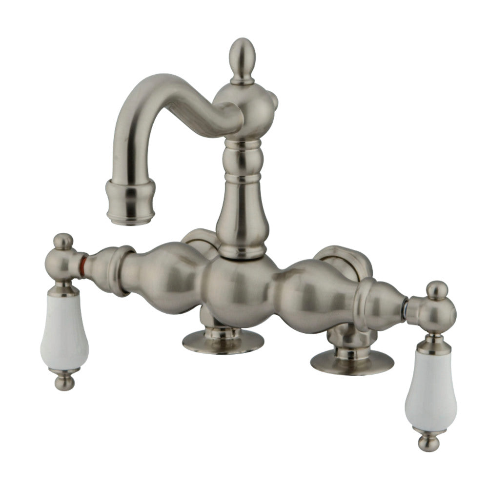 Kingston Brass CC1093T8 Vintage 3-3/8-Inch Deck Mount Tub Faucet, Brushed Nickel - BNGBath