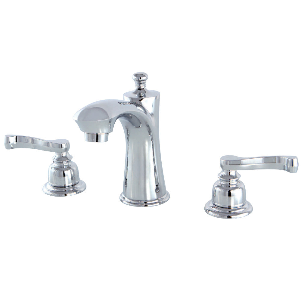 Kingston Brass KB7961FL 8 in. Widespread Bathroom Faucet, Polished Chrome - BNGBath