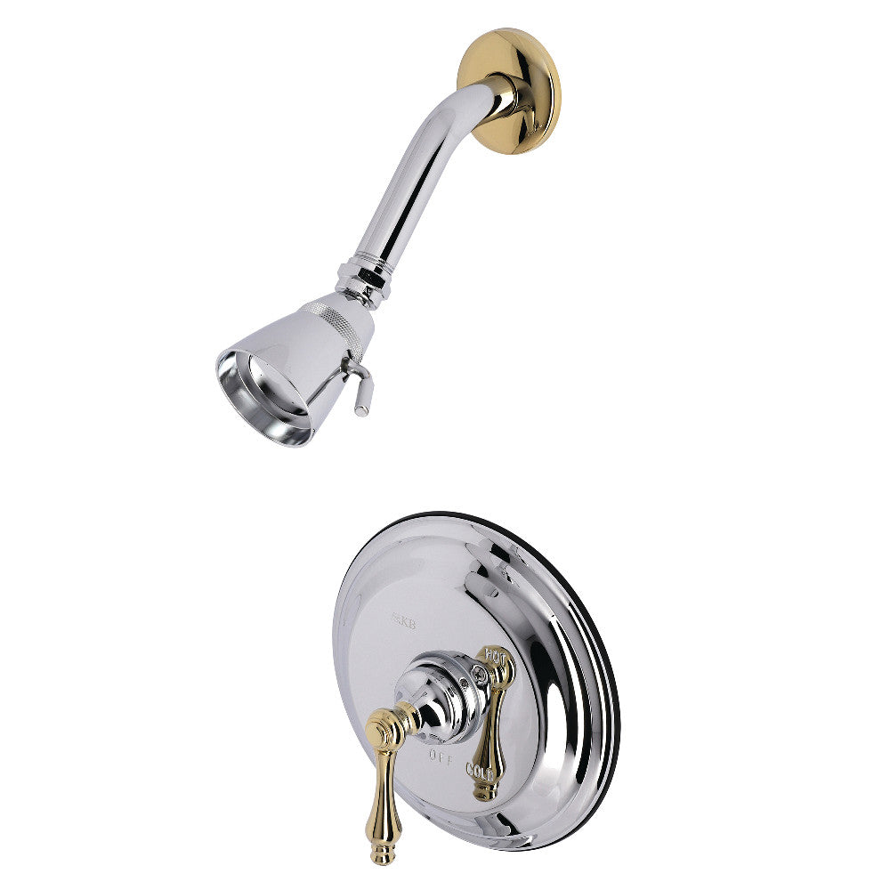 Kingston Brass KB3634ALSO Shower Only, Polished Chrome/Polished Brass - BNGBath