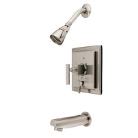 Thumbnail for Kingston Brass KB86580CQL Claremont Tub & Shower Faucet, Brushed Nickel - BNGBath