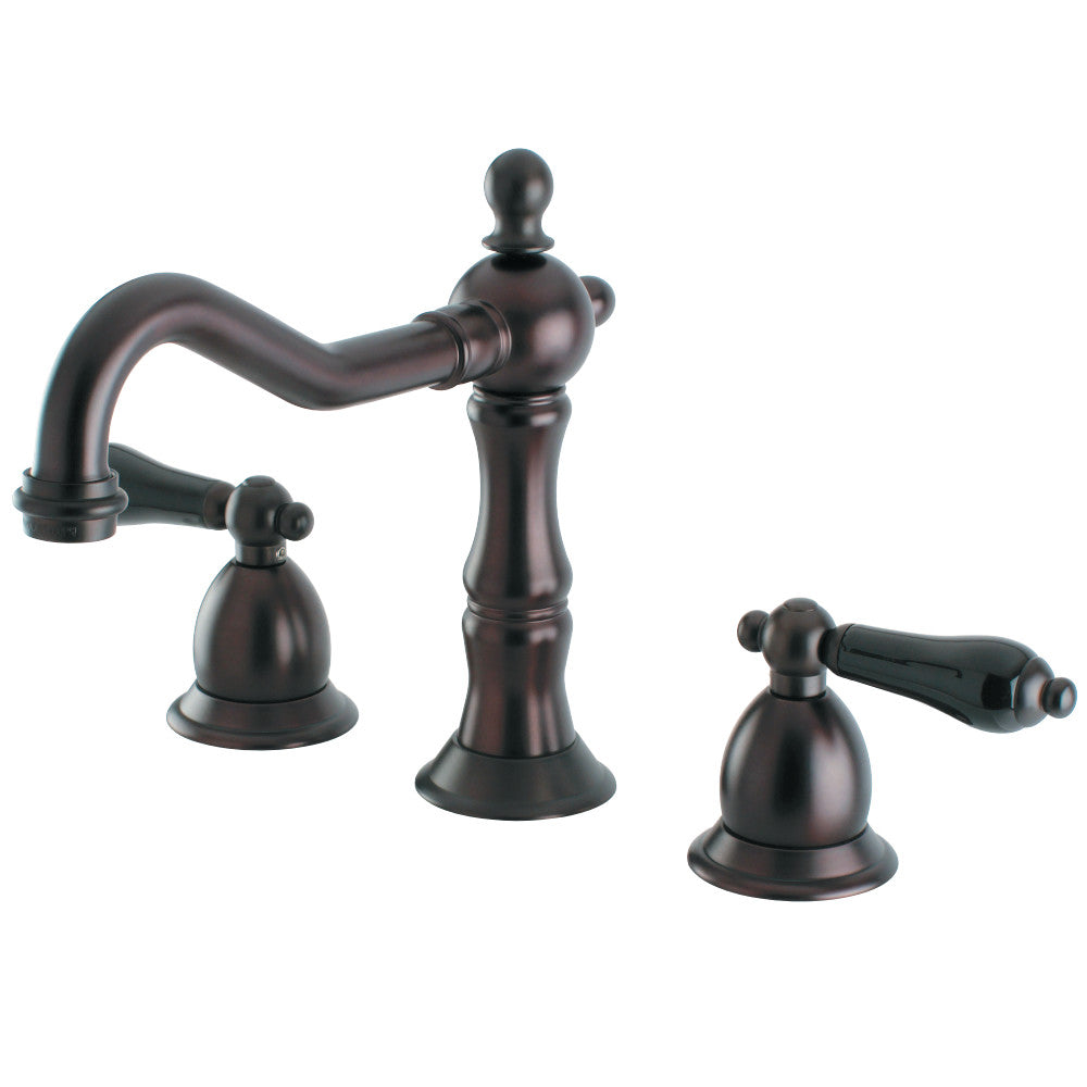 Kingston Brass KS1975PKL Duchess Widespread Bathroom Faucet with Brass Pop-Up, Oil Rubbed Bronze - BNGBath