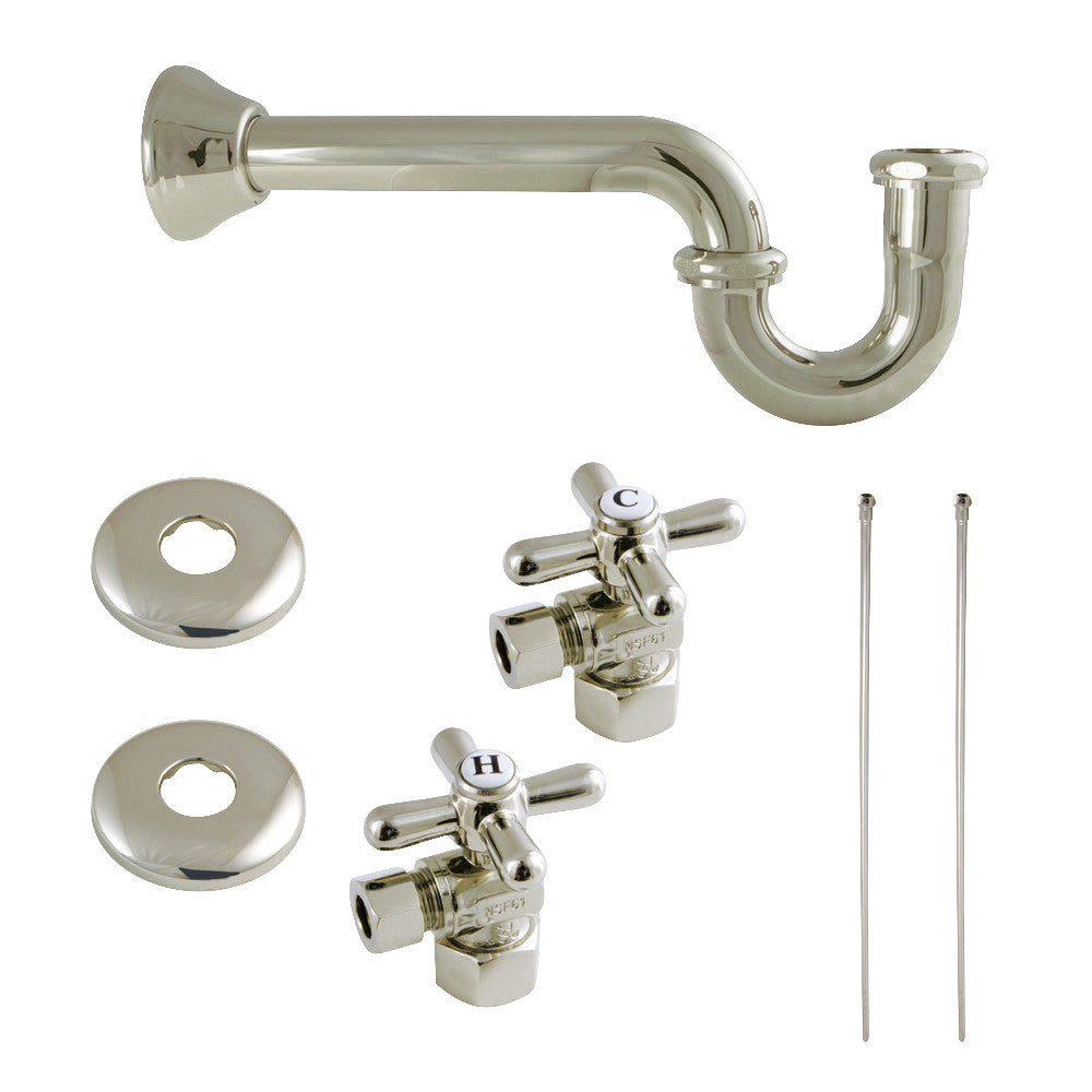 Kingston Brass KPK106P Trimscape Plumbing Supply Kit Combo, Polished Nickel - BNGBath