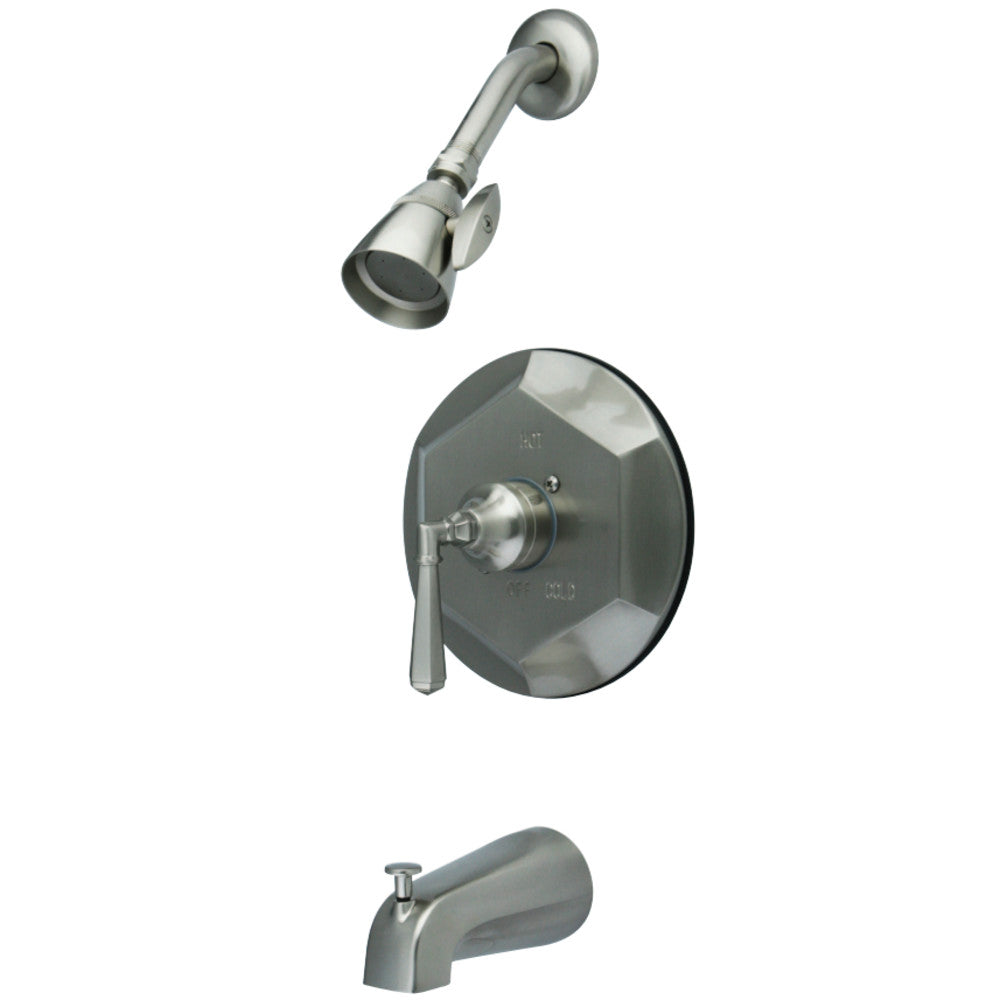 Kingston Brass KB4638HL Metropolitan Tub & Shower Faucet, Brushed Nickel - BNGBath