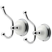 Thumbnail for Kingston Brass BAK1117C Victorian 2-Piece Robe Hook, Polished Chrome - BNGBath