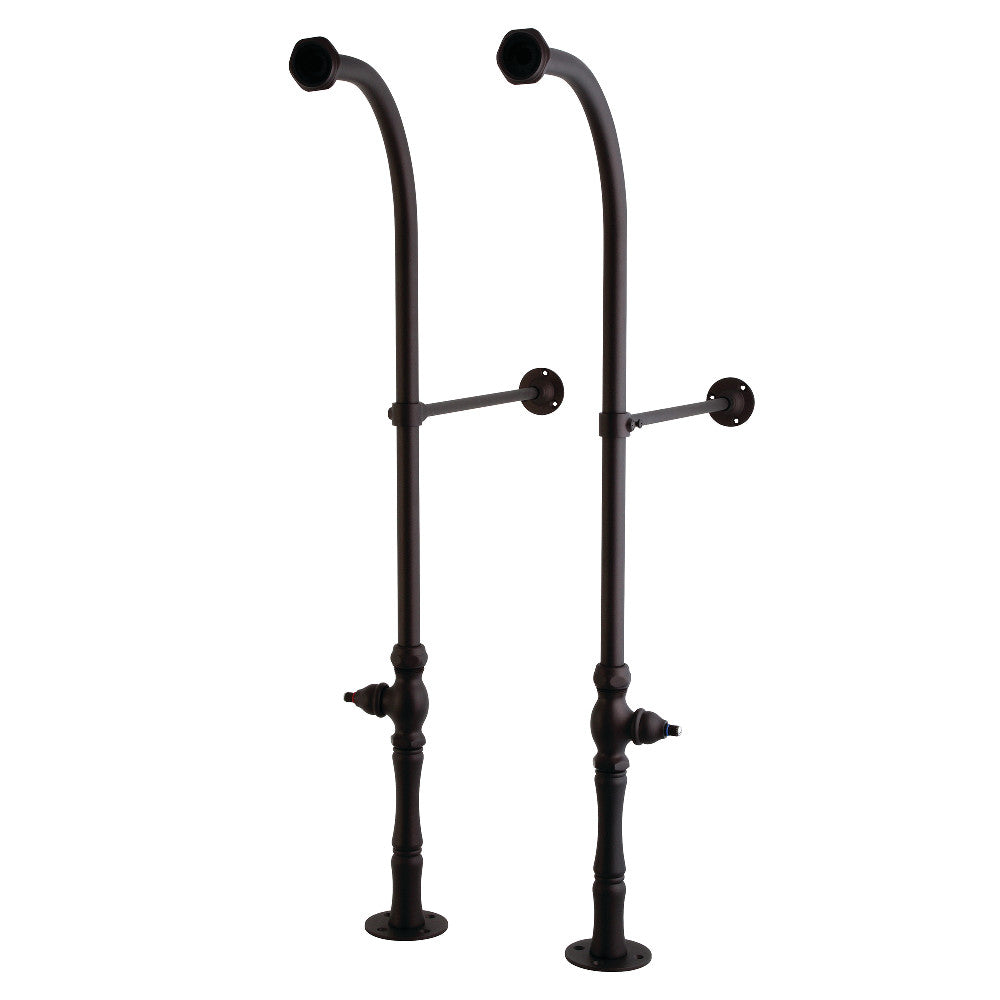 Kingston Brass CC455*30 Rigid 30-Inch Freestanding Supply, Oil Rubbed Bronze - BNGBath