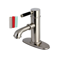 Thumbnail for Kingston Brass KS7418DKL Kaiser Single-Handle Bathroom Faucet, Brushed Nickel - BNGBath